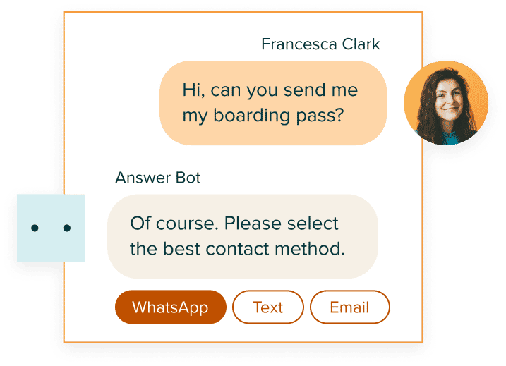 Product screen: Chat window